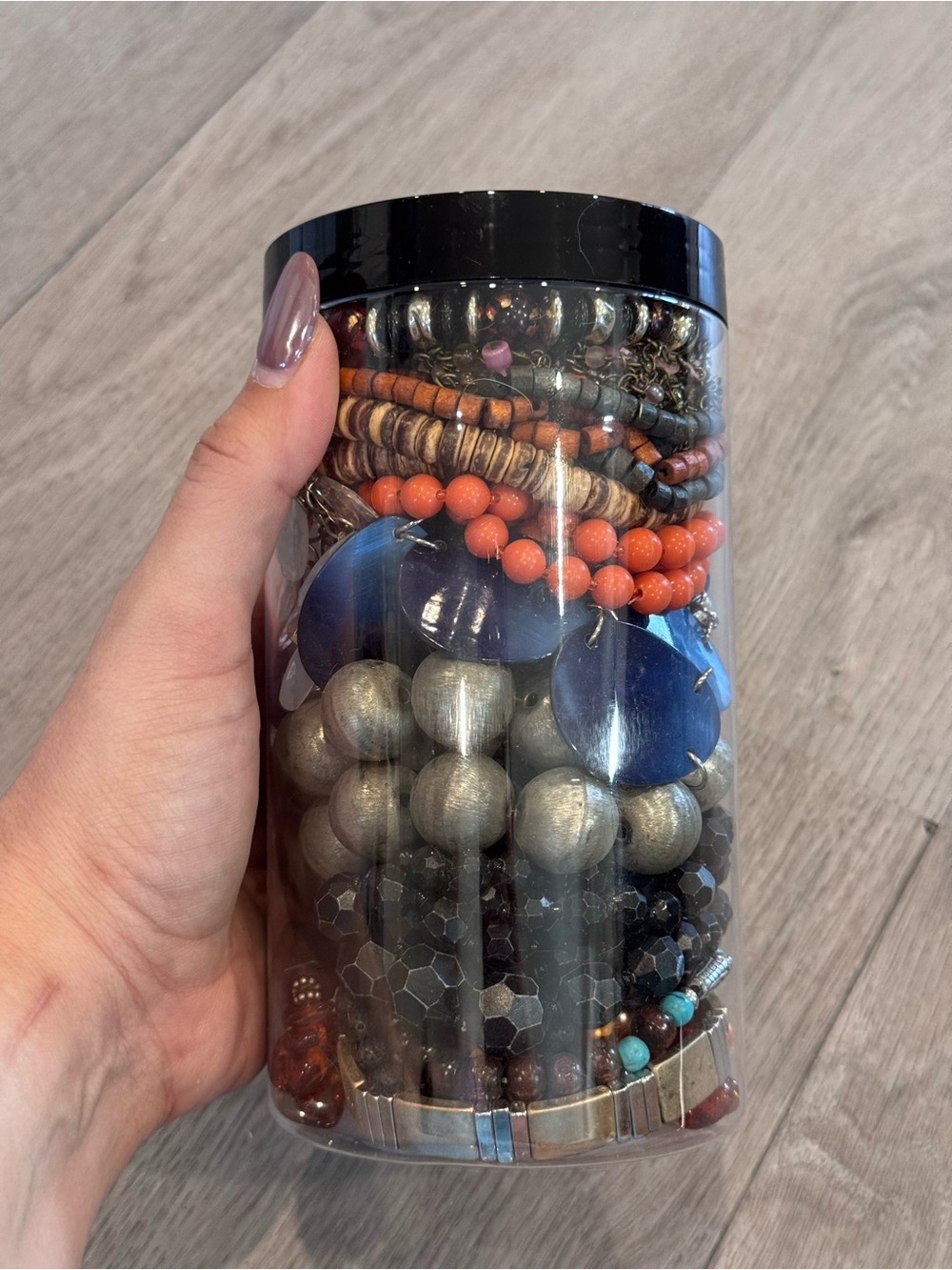 Boho/Beachy/Coastal mystery jewelry jar - over 1lbs of wearable jewelry - Picture 3 of 6